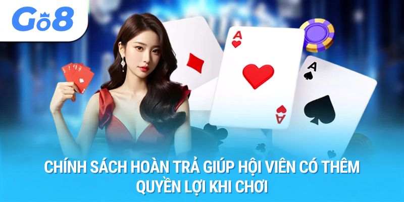 Chính sách hoàn trả giúp hội viên có thêm quyền lợi khi chơi